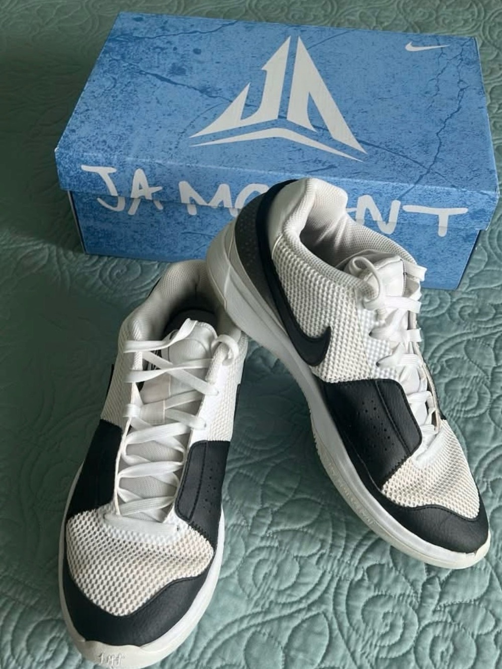 Nike Ja Morant Men’s White and Black Low-Top Sneakers